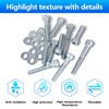BIGLKNM 100pcs Bolt Kit Compatible with Yamaha TW200 XT200 1987-2024,