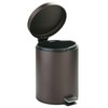 iDesign Round 1.3 Gallon Bathroom Step Trash Can - Set