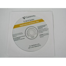 Gateway E-2610 Applications Drivers disc