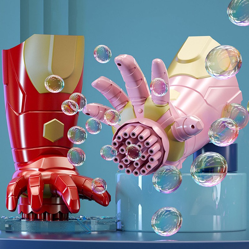 Electric Bubble Gun Toys Movie Inspired Hand Soap Bubbles Machine