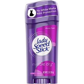 Lady Speed Stick Invisible Dry Antiperspirant & Deodorant, Shower Fresh - Purple 2.3 oz