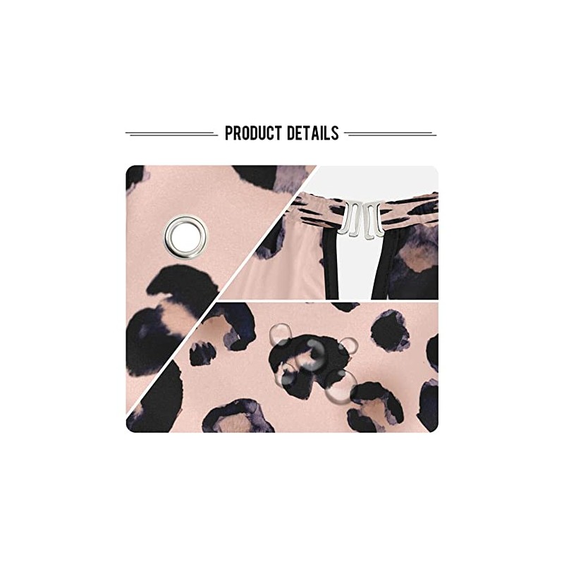 Delantal de peluquería con estampado de leopardo, color rosa, capa
