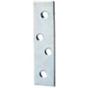 MerriwayÂ® BH01142 (10 Pcs) Zinc Plated Straight Repair Brackey Braces Plates, 75 mm (3 Inch) - Pack of 10 Pieces
