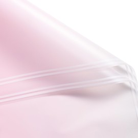 RUSPEPA 20 Sheets Flower Wrapping Paper - Light Pink Gradient Color Plastic Packaging - Waterproof Floral Bouquet Wrapping Paper - Florist Supplies Packaging for Birthday, Wedding, DIY Crafts