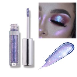 Coalitione Liquid Eyeshadow 12 Colors Long Lasting Waterproof Shining Shimmer Glitter Eyeline liquid Matte Eyeshadow,Girls Silver Liquid Eyeshadow for Party Festival Makeup Beauty