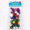 Baker Ross ET306 Multicoloured Glitter Poms Value Pack — Ideal
