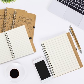 Yeaqee 100 Pcs Employee Appreciation Gifts and Church Christian Gifts Set Include 50 Pcs Spiral Notebooks 50 Pcs Employee Bible Pens for Adults Party Favors(Motivational Style)