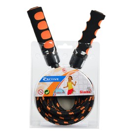 Simba 107301685 Skipping Rope with Soft Handle, 2 Assorted Colours, Handles Made of Soft Material, Rope 200 cm, from 5 Years