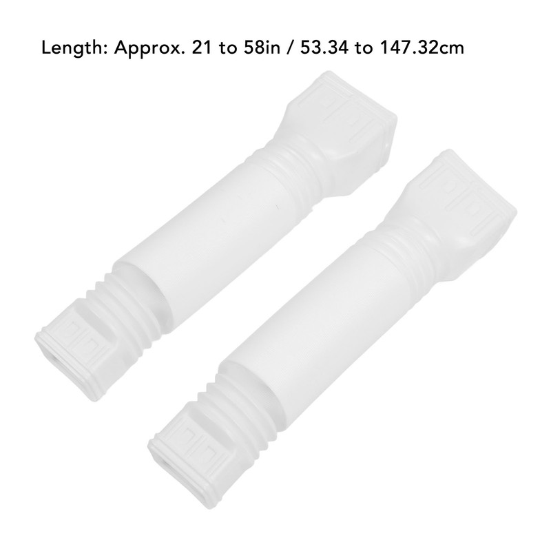 2 Set Gutter Downspout Extension Flexible 21in to 58in Drainage