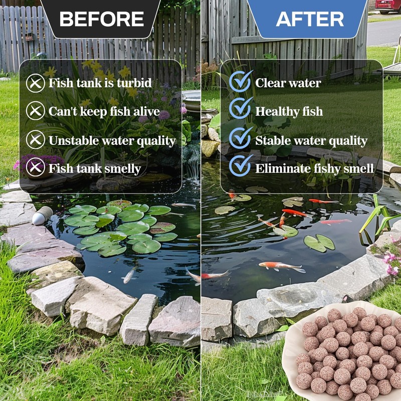 Sukh Ceramic Bio Balls - Fish Tank Sphere Filter Media