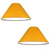 Pack of 2 - Empire Cotton Coolie Lamp Shades for