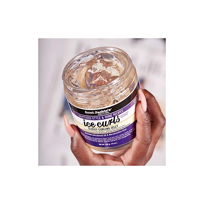 Aunt Jackie's Grapeseed Collection, Ice Curls Glossy Curling Jelly; Sulfate