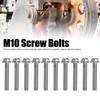 20Pcs M10x60 Screw Bolts, DIN6921 A2‑70 Stainless Steel Screw Bolts,