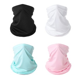 Bandanas Deportivas 4 Packs para Hombre y Mujer. Protección Contra El Viento y Los Rayos UV, Sedoso y Elástico, Adecuado para Deportes, Carrera, Ciclismo, Motocicleta, Montañismo, Esquí, etc.