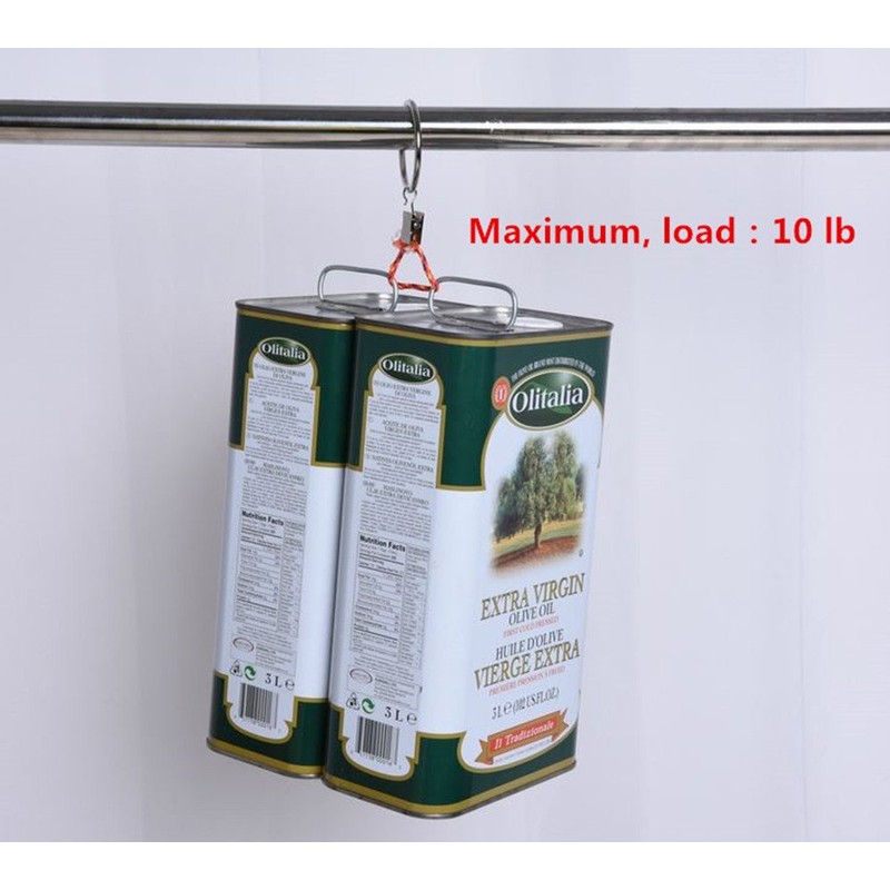 Tikwisdom 30 Pcs Bronze Metal Rings and Removable Clips (55mm)