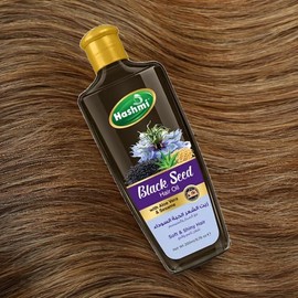 Hashmi Aceite para Cabello de Semilla Negra con Aloe Vera y Sésamo, 200 ml, Suavizante y Brillante