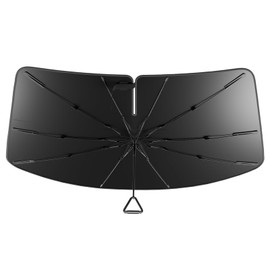 Pigenius Windshield Sun Shade Umbrella for Subaru Crosstrek 2018-2025, Subaru Impreza 2017-2025. Foldable Umbrella Sunshade with Silver Heat Shield to Keep Cool UDS