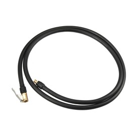 Motoforti Universal Tire Inflator Hose Adapter, 1.5m Length, Copper Rubber, Black, 1 Pcs