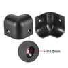 sourcing map 4 Pieces Corner Protectors Cabinets Edge Stackable Speaker