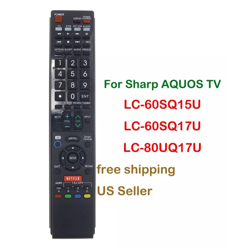 Unbranded Replace Remote Control fit for Sharp AQUOS TV LC-60SQ15U