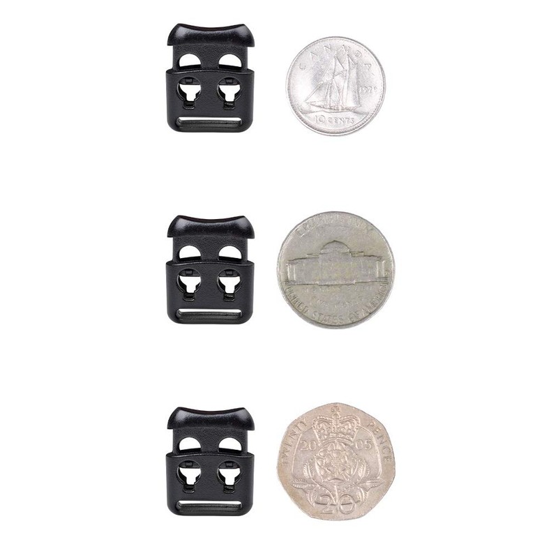 DYZD Cord Lock Cord Stopper 2-Hole for Securing Cords on