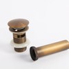 Wellsum Bathroom Faucet Vessel Vanity Sink Large Pop Up Drain