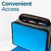 Case-it Mighty Zip Tab Zipper Binder, 3" O-Ring with 5-Color