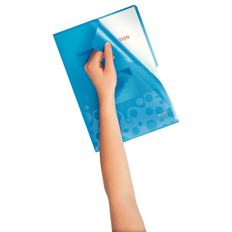 Leitz Wow A4 Folder - Assorted Colours (Pack of 6)