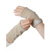 Maison Peony Women's Fine Compression Silk Back Wrist Warmer Wrist
