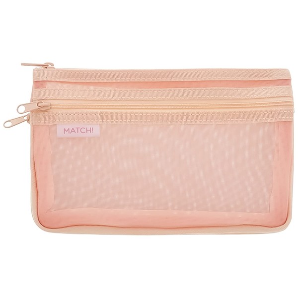 Sunstar Stationery Mesh Case Match, Coral Pink S2132826