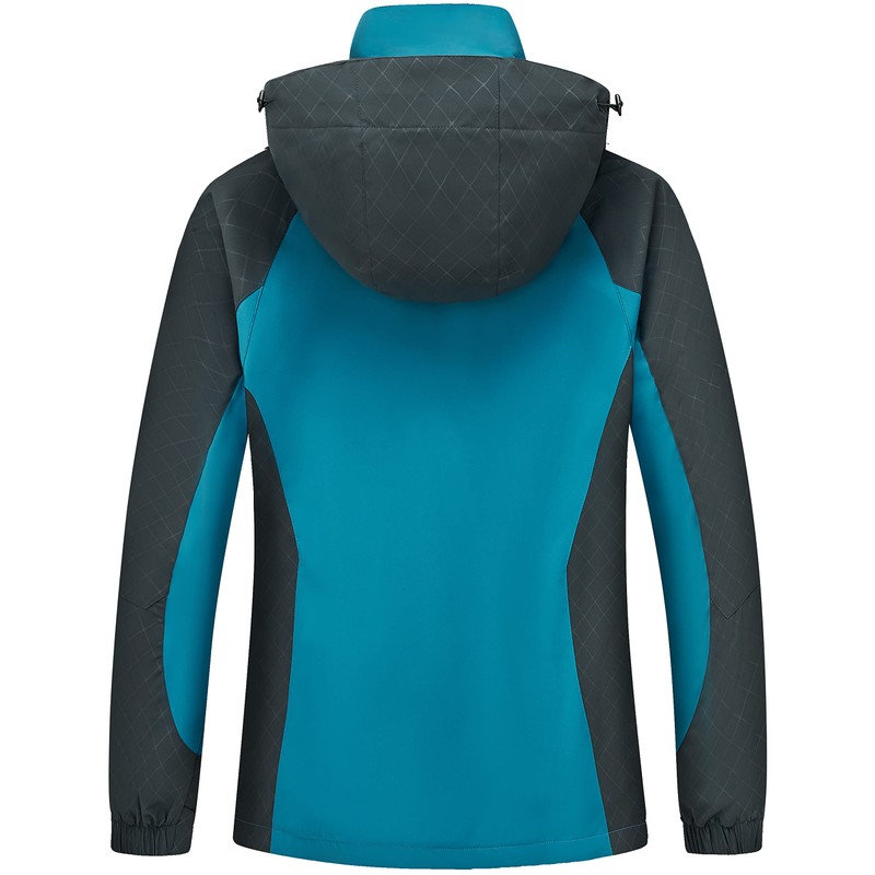 Diamond Candy Women's Waterproof Rain Jacket with Hood Lightweight Outdoors