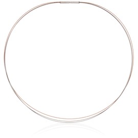 Necklace of the boccia - 3 Sockets-Stainless Steel - 45 cm - 0804-0345 and Gold