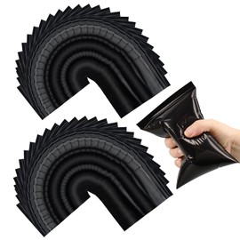 Leogony 200 Pcs Black Sanitary Disposal Bags, 10 * 15cm Period Bag Disposable for School Hiking