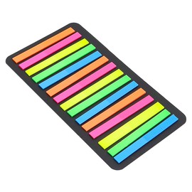 Alnicov 6 Marker Tabs, Colored Index Tabs, Neon Highlighter Strips, Flag Tabs, Sticky Page Flags for Bookmarks, Bookmarks, Notebooks (1800 Sheets)