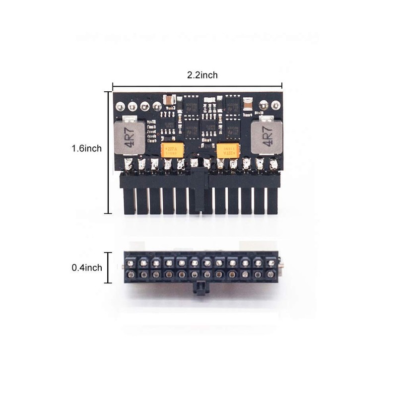 RGEEK 24pin PSU 12V DC Input 150W Peak Output Switch