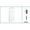 Door Border DK07 – Frame Made of PU Plastic, White,