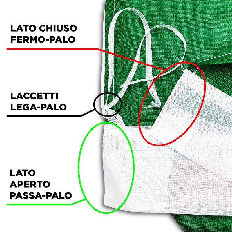 BullTek Italian Flag 90 x 150 cm - Italian Flag