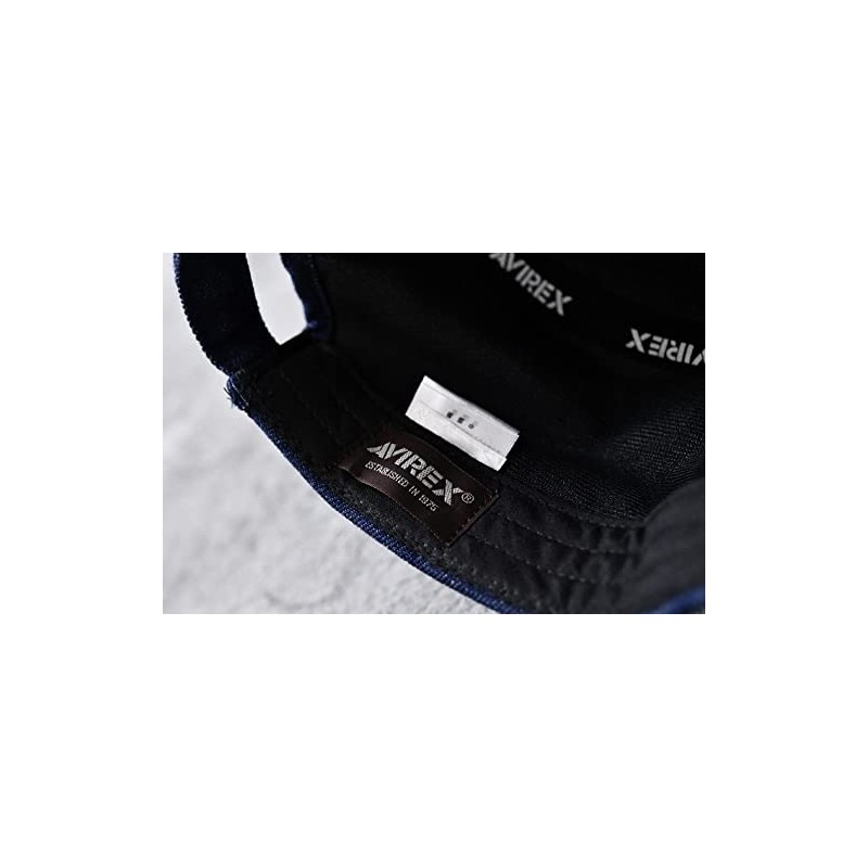 AVIREX Brand Genuine Men’s Work Cap, Hat, Large, DENIM_NAVY(49), 62.0-64.0