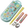 Skater TACC2AG-A Trio Set, Chopsticks, Spoon, Fork, Tumbled Animal Forest