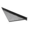 4PCS Car Rear Bumper Shark Fin Triangle Spoilers Universal Carbon