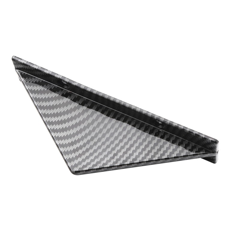 4PCS Car Rear Bumper Shark Fin Triangle Spoilers Universal Carbon
