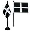 Great Britain St. Piran Cornwall Table Flag 4 x 6 inch