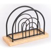 MSV Napkins Holder Coffee Cup Napkins Holder Table Napkins Holder for Table Dining Room Living Room Home Decoration Black Matte Bamboo