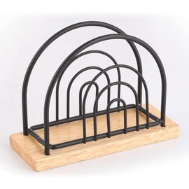 MSV Napkins Holder Coffee Cup Napkins Holder Table Napkins Holder for Table Dining Room Living Room Home Decoration Black Matte Bamboo