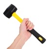 SHINEOFI Rubber Mallet with Rubber Handle Durable Soft Hammer for