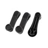 A ABSOPRO 3PCS Universal Window Hand Crank Winder Handles Black