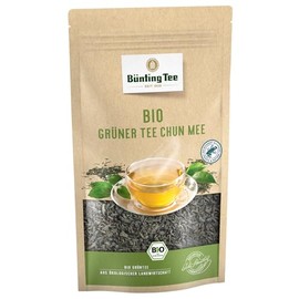 Bünting Tee Organic Green Tea Chun Mee, 100 g Loose Tea, Pack of 3