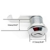 Drawer Cabinet Cam Lock, 16mm(5/8") Cylinder Length, Fits on 3/8inch