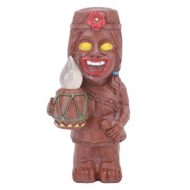 Mayan Smiling Face Totem Solar Light Creative Garden Solar Light Resin Garden Decoration Patio Lawn Yard Decoration