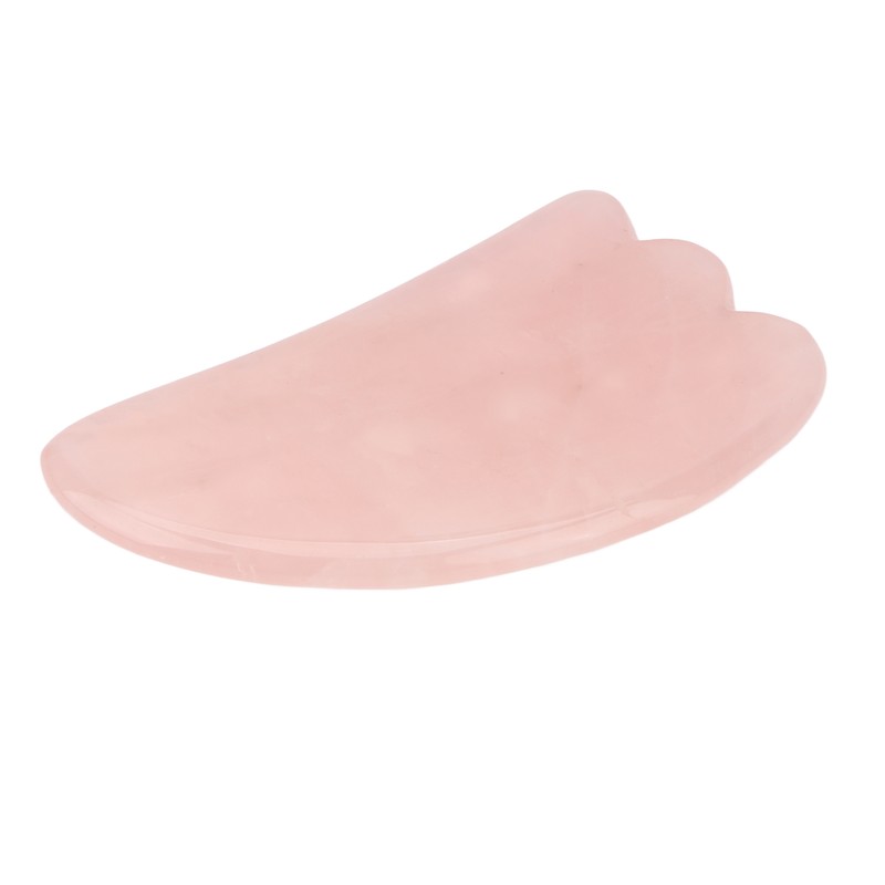 Scrapping Plate Pink Crystal Highly Polished Translucent Gua Sha Board